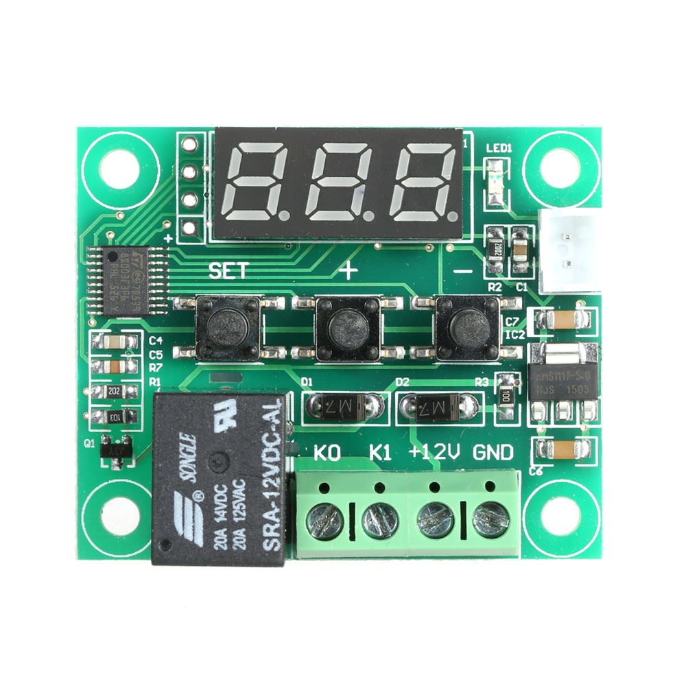  50 110 Degrees W1209 DC 12V Temperature Controller Digital Mini Thermostat Temperature Controller Control Switch Sensor Module