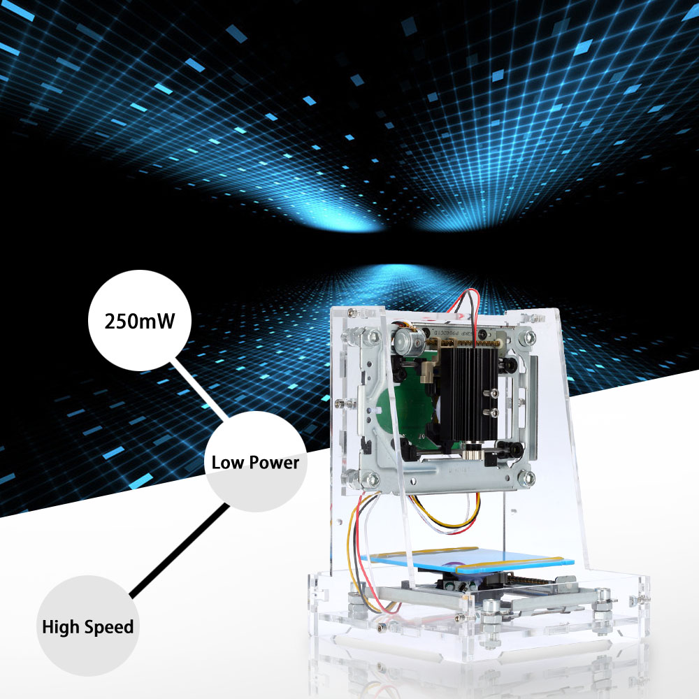 NEJE 250mW Mini Laser Engraver cnc router DIY laser cutter Carver USB High Speed laser engraving machine with Protective Glasses