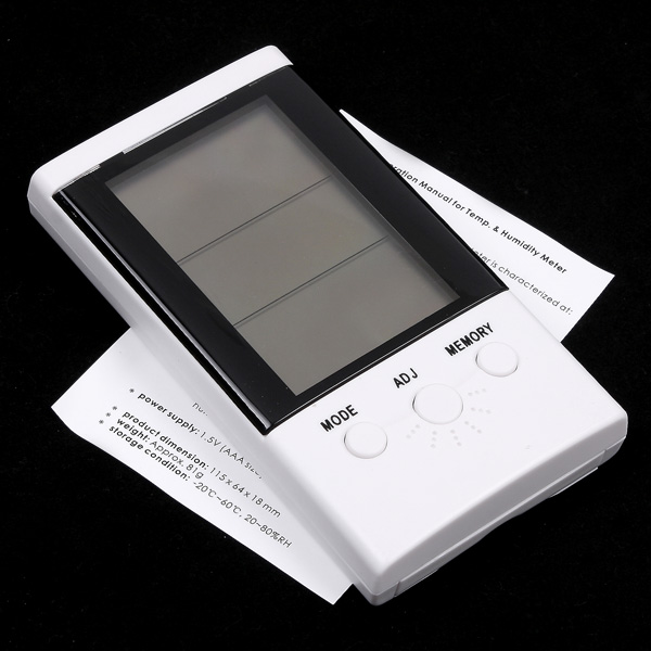 Multifunctional Digital Alarm Clock Thermometer Hygrometer Temperature Humidity sensor Meter Table Clock and Calendar Function