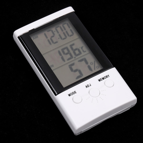 Multifunctional Digital Alarm Clock Thermometer Hygrometer Temperature Humidity sensor Meter Table Clock and Calendar Function