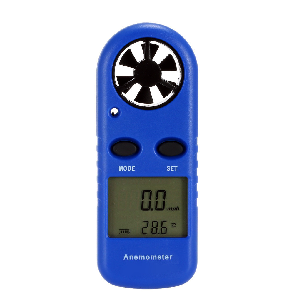 LCD Mini Anemometer Multifunctional tachometer Wind Speed Air Velocity Temperature Measurement Beaufort Scale Display