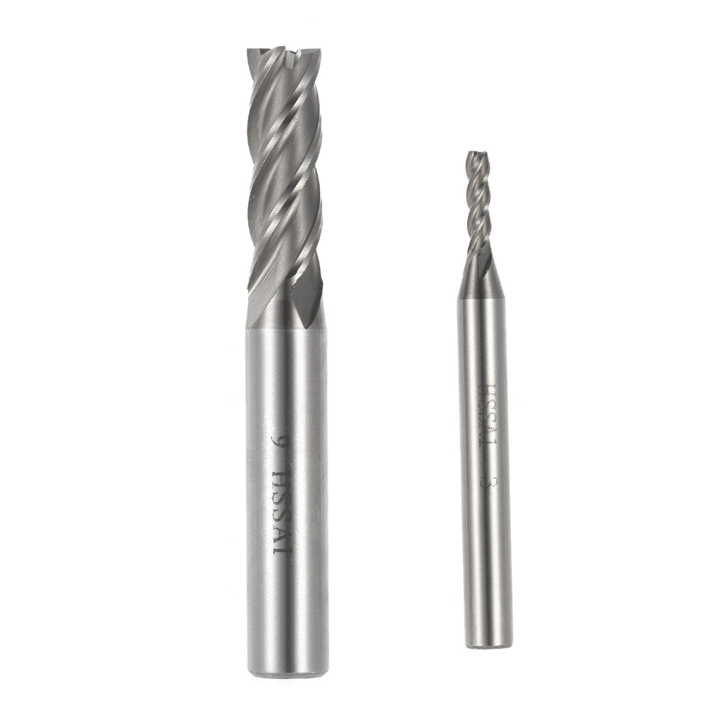 11pcs Drill bit HSS AL High Speed Steel Milling Cutter End Mill Drill Bits Straight Shank Cutting Tool Stainless Steel 2 12mm