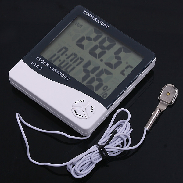 Digital Thermometer hygrometer Temperature Humidity Meter Clock termometro digital thermometre weather station diagnostic tool