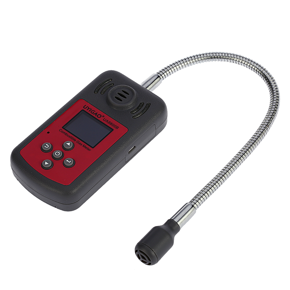 UYIGAO LCD Digital Combustible Gas Detector Automotive Gas Leak Location Determine Tester Gas Analyzer with Sound Light Alarm