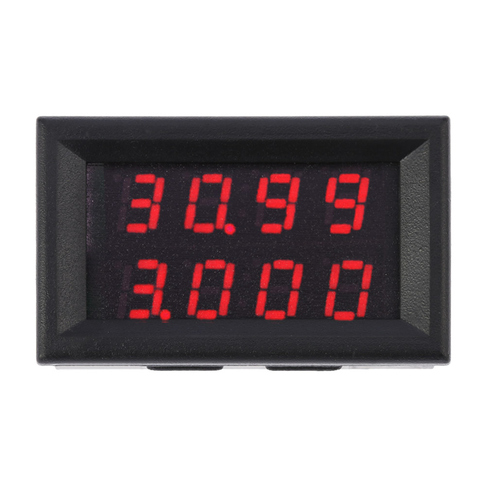 Great Digital voltmeter LED Display Voltmeter Ammeter DC Voltage Current Meter voltimetro diagnostic tool 0 33.00V 0 999.9mA 3A