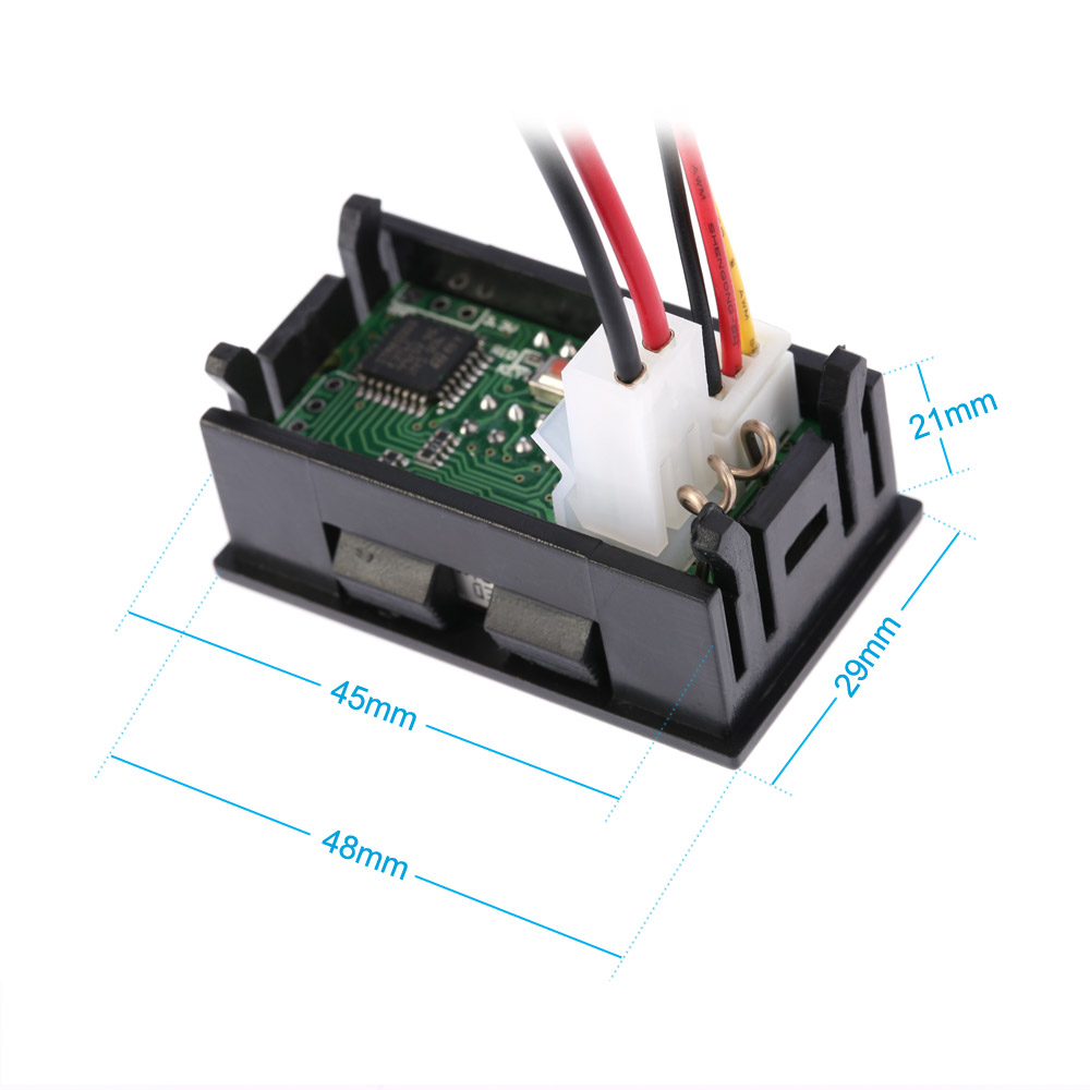 Great Digital voltmeter LED Display Voltmeter Ammeter DC Voltage Current Meter voltimetro diagnostic tool 0 33.00V 0 999.9mA 3A