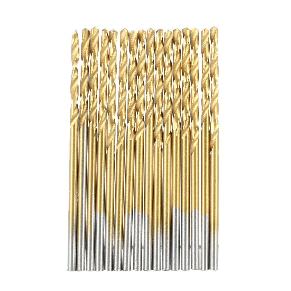 Mini Drill Set 99pcs set High Speed Steel Twist Drill Bits Titanium Coated HSS Twist Drill Tool Set Metric System 1.5mm 10mm