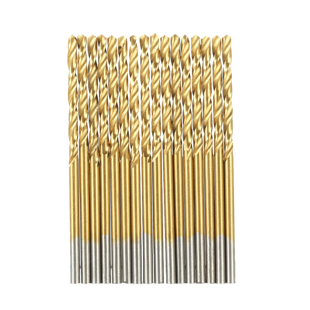 Mini Drill Set 99pcs set High Speed Steel Twist Drill Bits Titanium Coated HSS Twist Drill Tool Set Metric System 1.5mm 10mm