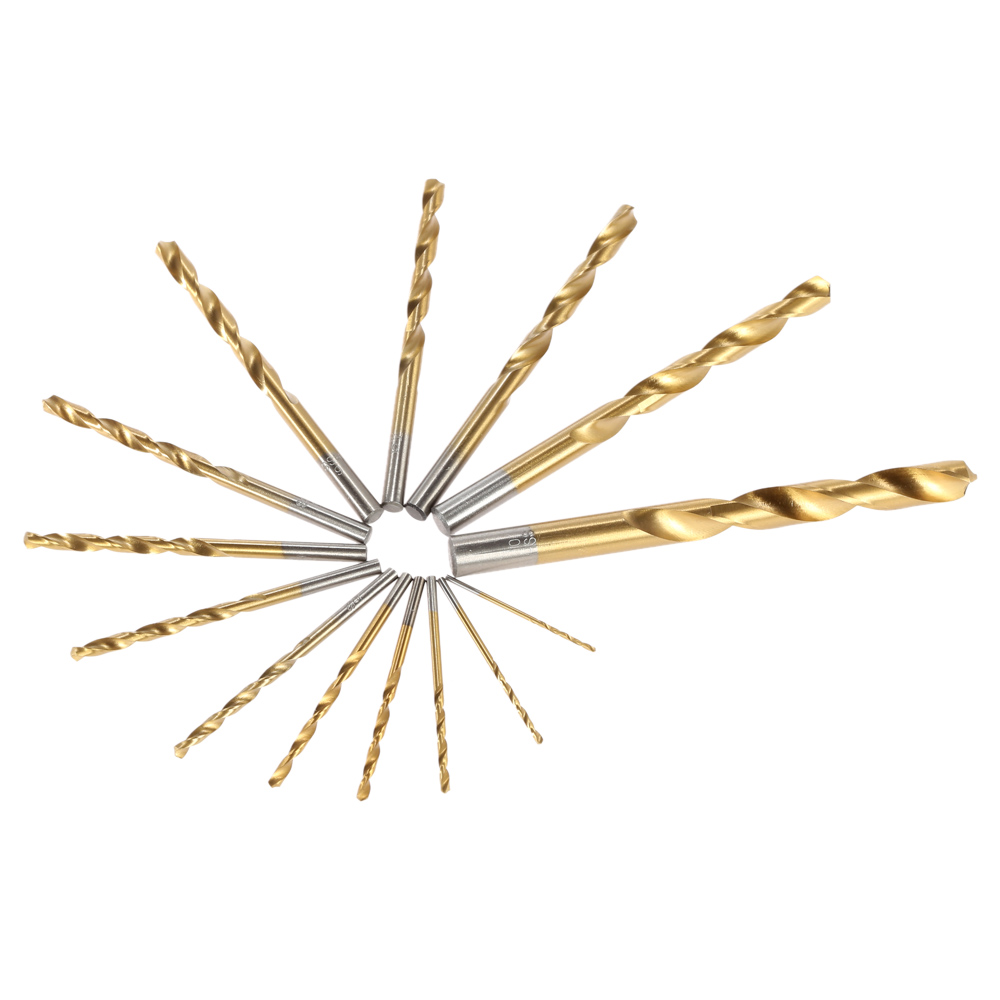 Mini Drill Set 99pcs set High Speed Steel Twist Drill Bits Titanium Coated HSS Twist Drill Tool Set Metric System 1.5mm 10mm