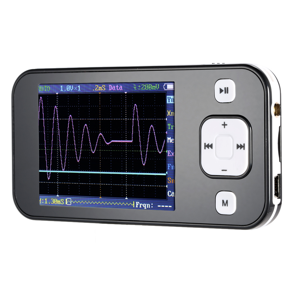 DS201 Mini Digital Storage Oscilloscope Pocket Sized USB Oscilloscope DSO USB Interface Full Color TFT Display 1MHz 1Msps 12Bits