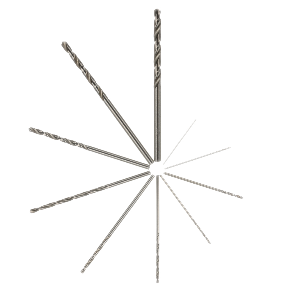 10pcs High Speed White Steel Drill Bits HSS Twist Drilling Tool for Dremel Rotary Electric Grinding Accessories