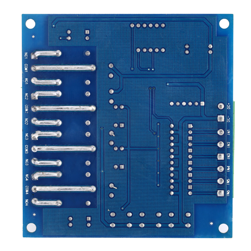 DC24V 12V 4 Channel Relay Module Programmable Signal Trigger Delay Timer Digital Adjustment Relay PLC Board Switch Control