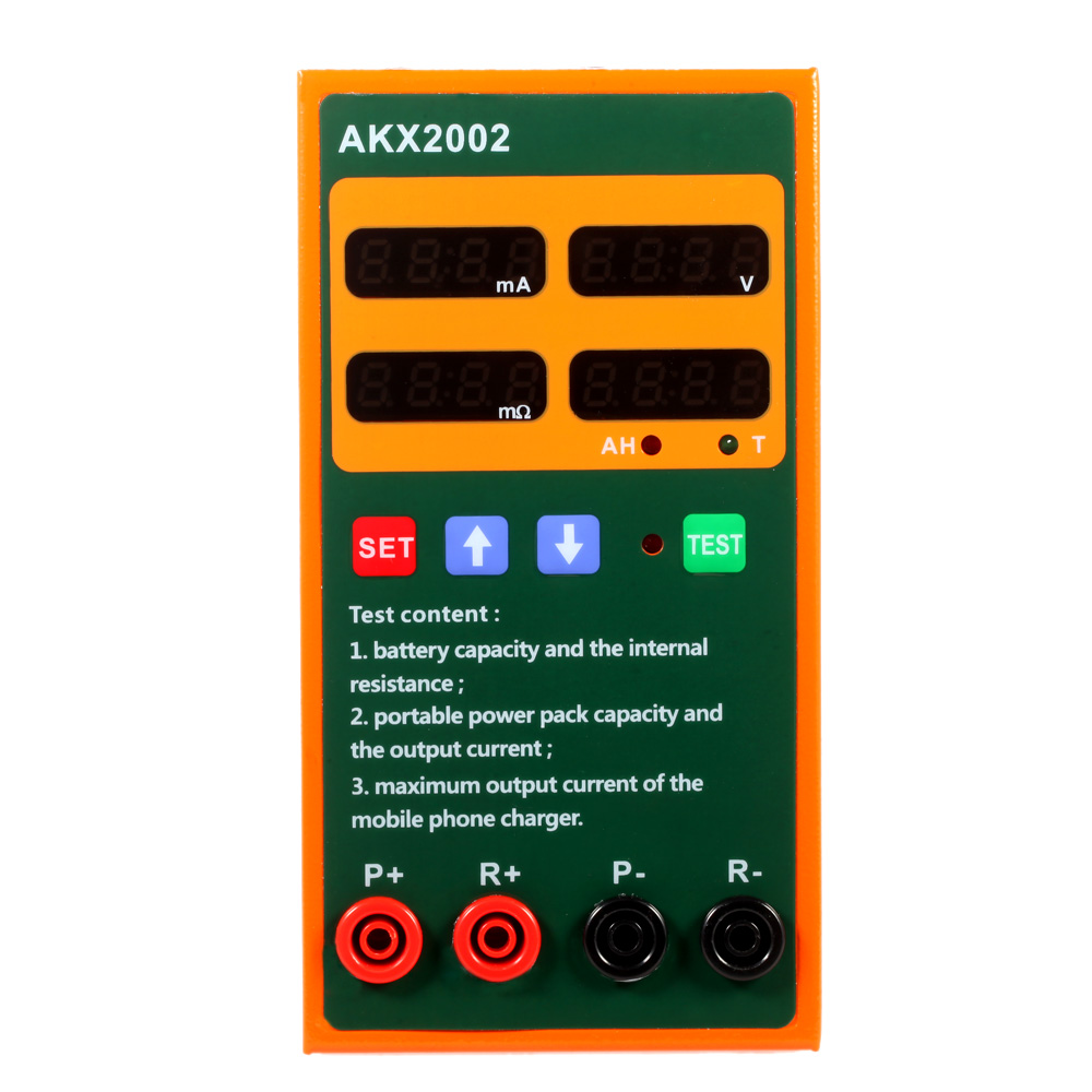 Multi functional Rechargeable Battery Tester Voltage Current Resistance Capacity Measurement Mobile Phone Charger Power Tester