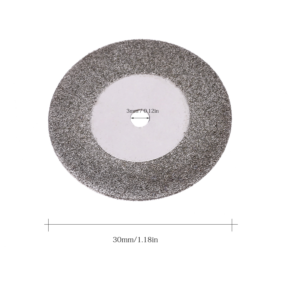 10pcs Diamond Cutting Disc 25 30 dremel Tool grinding circles Rotary Blades Cutting Wheel Slice for Electric Grinder 2 Mandrels