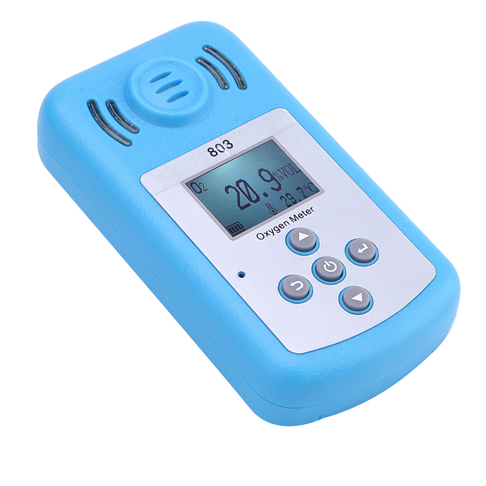 Fine Oxygen(O2) Concentration Detector Mini Oxygen Meter Gas Analyzer with LCD Display and Sound light Alarm for Home Security