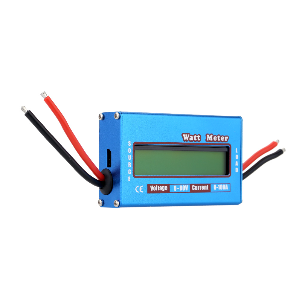 New 0 100A 0 60V amperimetro power meter Power Energy Voltage Battery Tester Watt Meter Dynamometer Precise 0.01An LCD Display