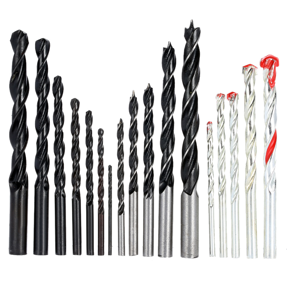 300pcs Twist Drill Woodworking Tools Set 2 3 4 5 6 8 10mm power tools Wood Drill Masonry Drills Hex Shank Bits Expansion Screws