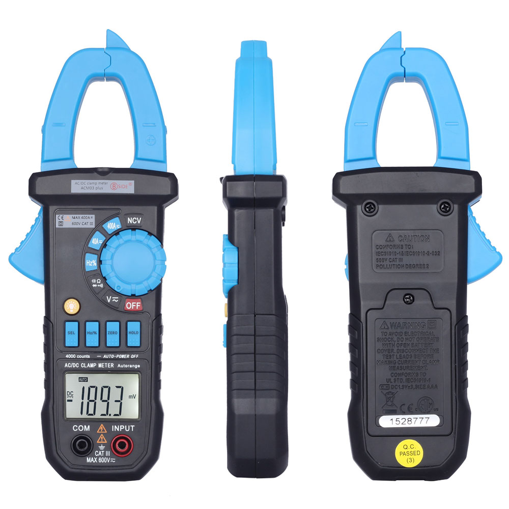 Digital Multimeter LCD Clamp Meter the Current Tongs DC AC Voltage Resistance Capacitance Diode Frequency Tester NCV Function