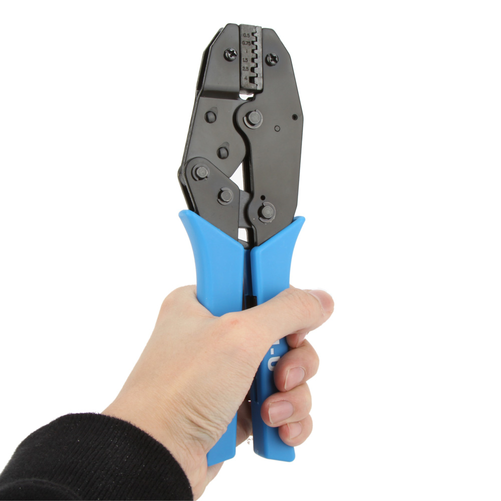 TU 301E High Quality Locking Ratchet Crimping Press Pliers Crimper Electrician Clamps Repair Tools for Terminal 22~12AWG