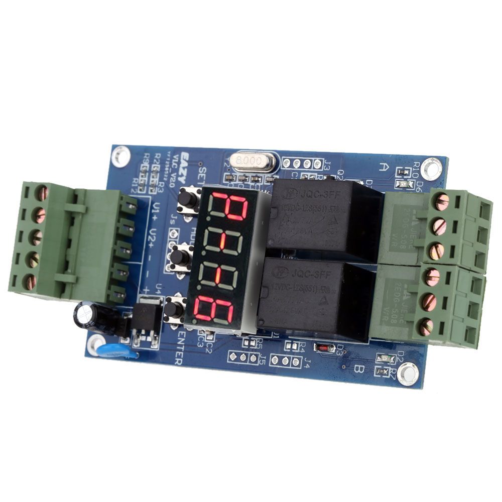 High performance Relay Control Board 12V Dual Programmable Relay Module Cycle Delay Timer Timing Clock Switch Module