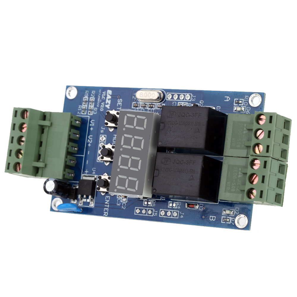 High performance Relay Control Board 12V Dual Programmable Relay Module Cycle Delay Timer Timing Clock Switch Module