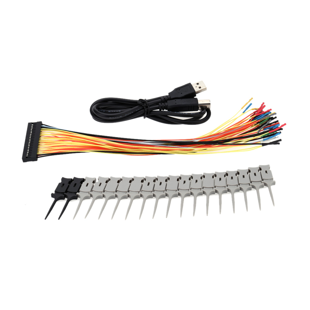 34CH 500MHz USB PC Digital Logic Analyzer for test diagnostics analysis of digital circuits Built in 250MHz Frequency Counter