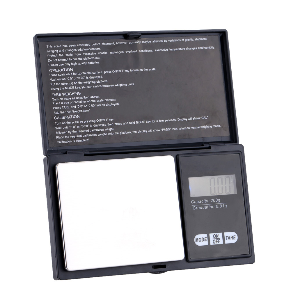 Mini Digital Scale Professional Weighing Scales 200g x 0.01g Digital Pocket Scale for Jewelry Multifunctional Weighing Tool