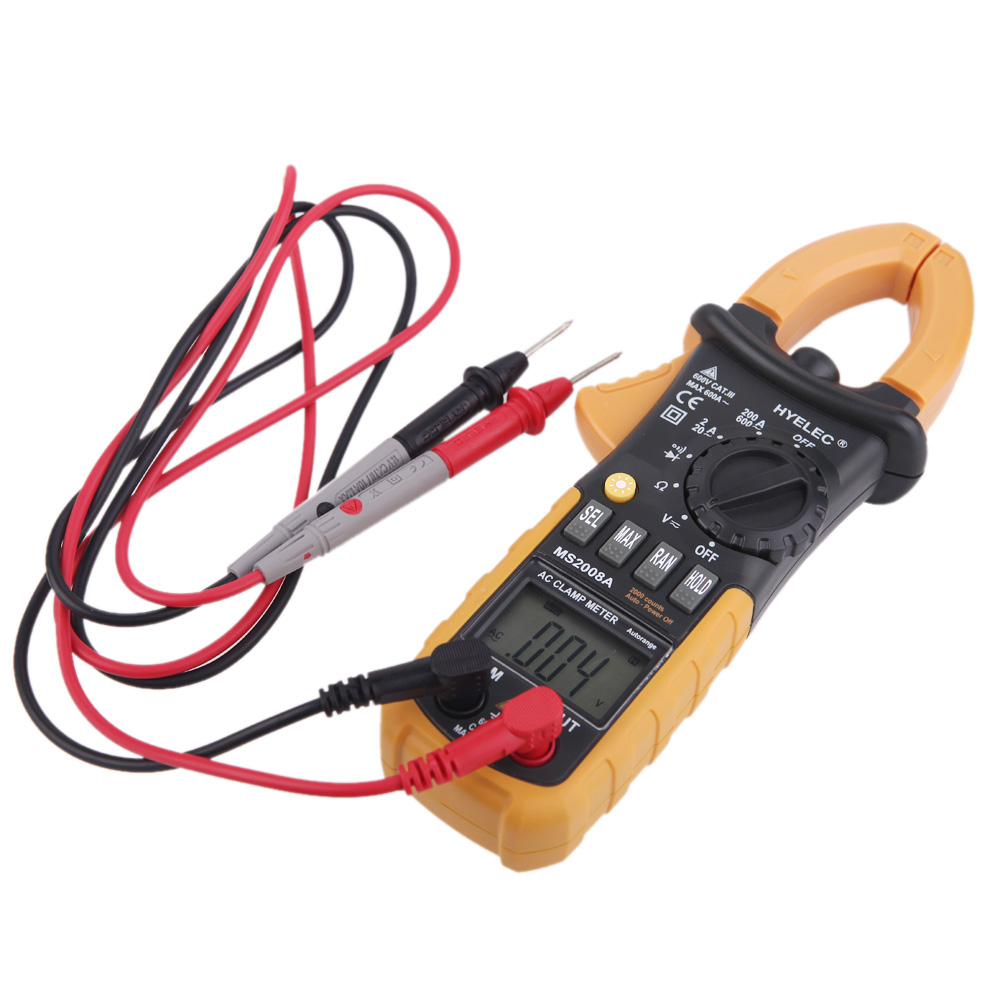 HYELEC AC Clamp Meter Digital Multimeter practical current tongs Electronic diagnostic tool amperimetro 2000 Count Clamp Mete