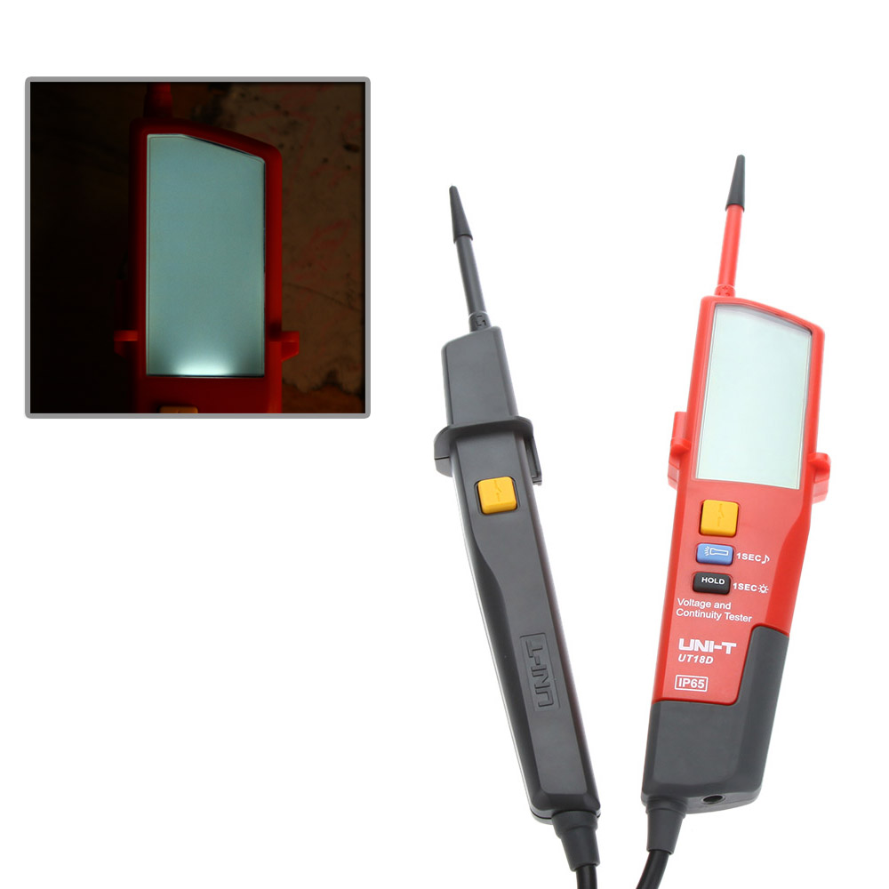 Mini Voltage and Continuity Tester Multi function Auto Range Voltage Teter Pen LCD Digital VoltMeter With Date Hold RCD Test