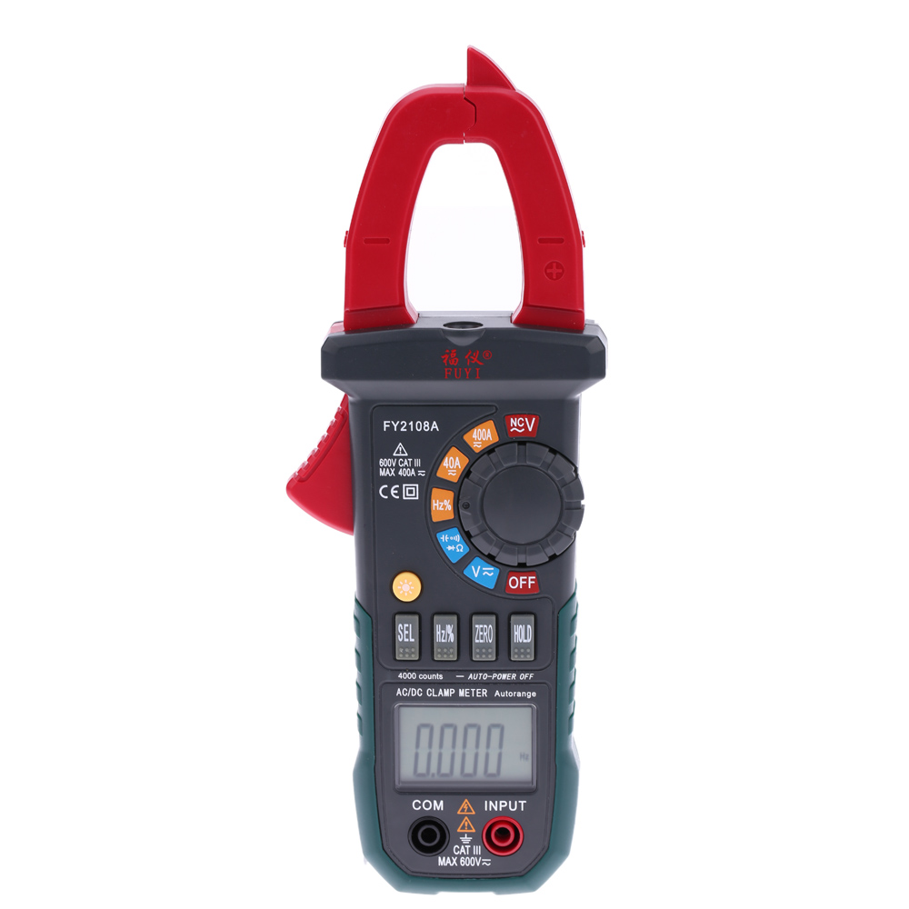 Digital Clamp Meter Multimeter AC DC Voltage current tongs Resistance Capacitance Frequency Duty Ratio Continuity NCV Measuring
