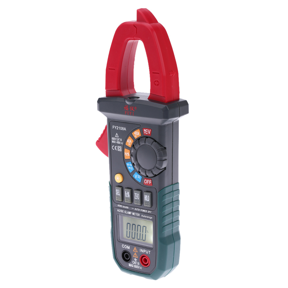 Digital Clamp Meter Multimeter AC DC Voltage current tongs Resistance Capacitance Frequency Duty Ratio Continuity NCV Measuring
