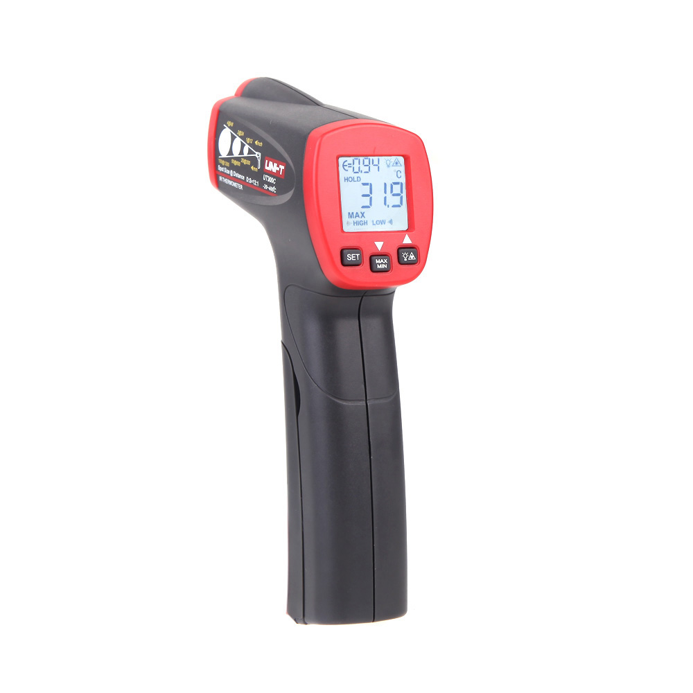 UNI T UT300C Digital Infrared Thermometers Portable Laser Temperature Gun No contact Temperature Diagnostic tool Range 18 ~ 400