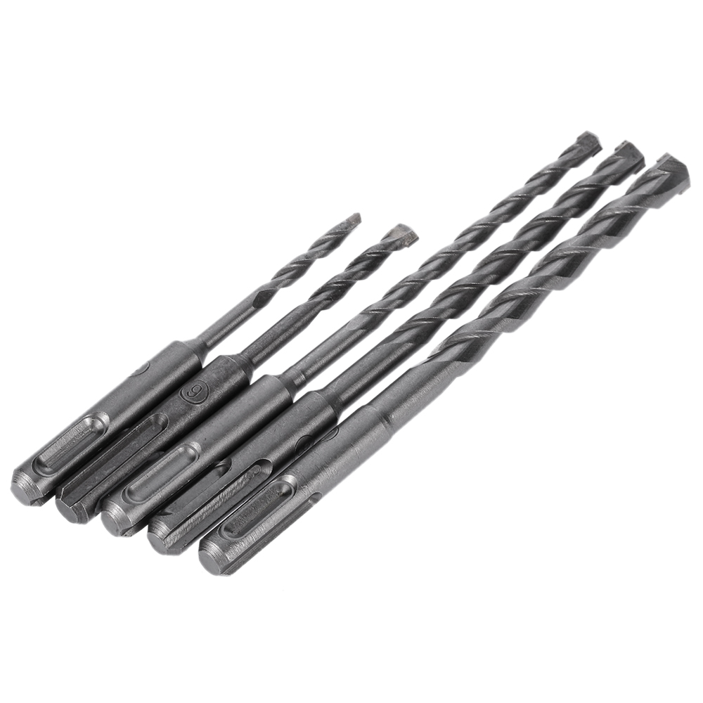 5pcs 2 Pits 2 SDS Electric Hammer Drill Bit Set Slots Rotary Hammer Drill Bit Set herramientas SDS plus ferramentas furadeira