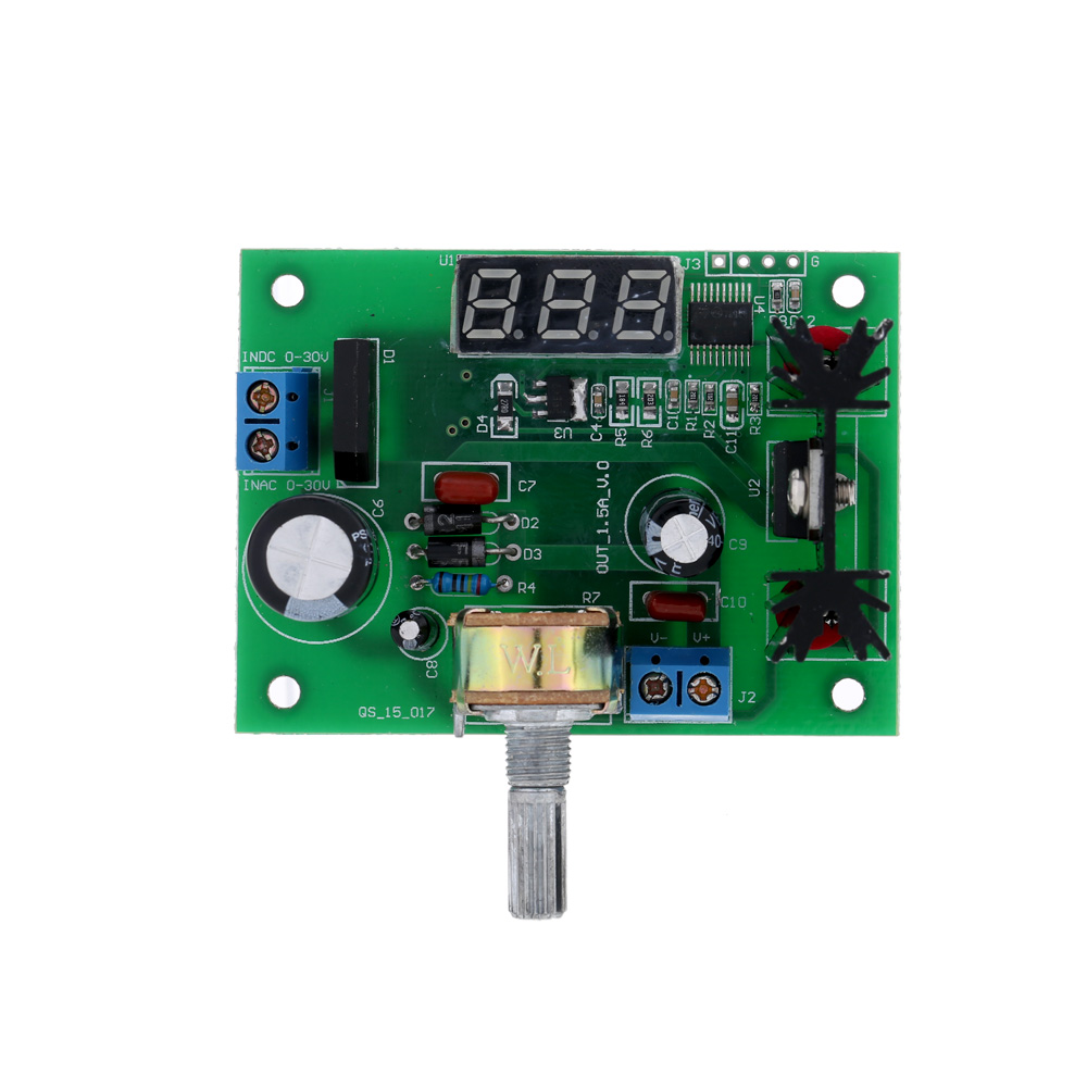 LM317 AC DC Adjustable Voltage Regulator Step down Power Supply Module with LED Display