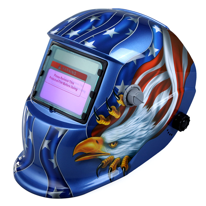 High Performance Welding Mask Solar Auto Darkening Welding Helmet cap Arc Tig Mig Grinding Eagle Welding amp Soldering Supplies