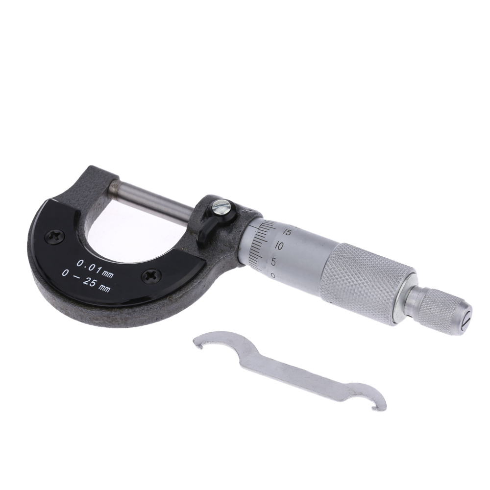 Micrometer Calipers 25mm 0.01 Micrometers Outer Diameter Spiral Micrometer Measuring instrument Tool mini micrometre micrometro