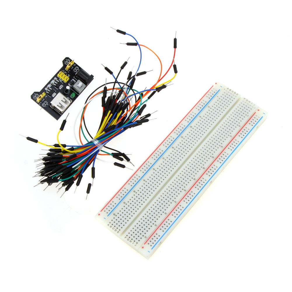 Professional DIY Kit Solderless Breadboard Connecting Jumper Wire Bundle Power Supply Module for Arduino
