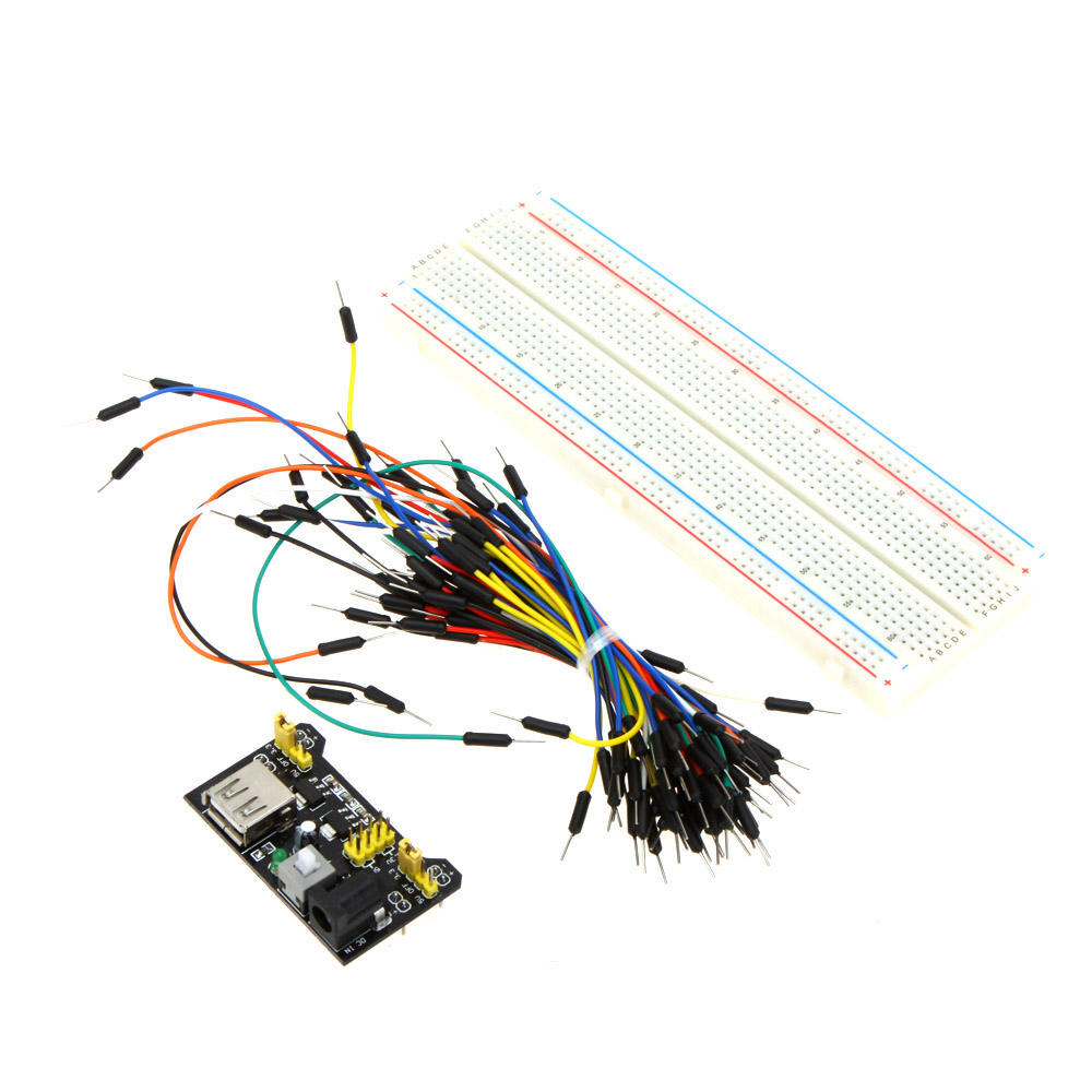Professional DIY Kit Solderless Breadboard Connecting Jumper Wire Bundle Power Supply Module for Arduino