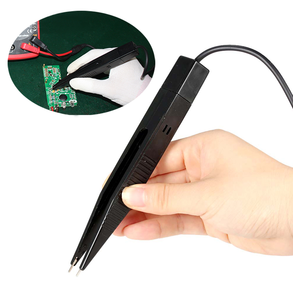 UYIGAO Brand New Handheld SMD Inductor Test Clip Probe Tweezer for Resistor Multimeter Capacitor