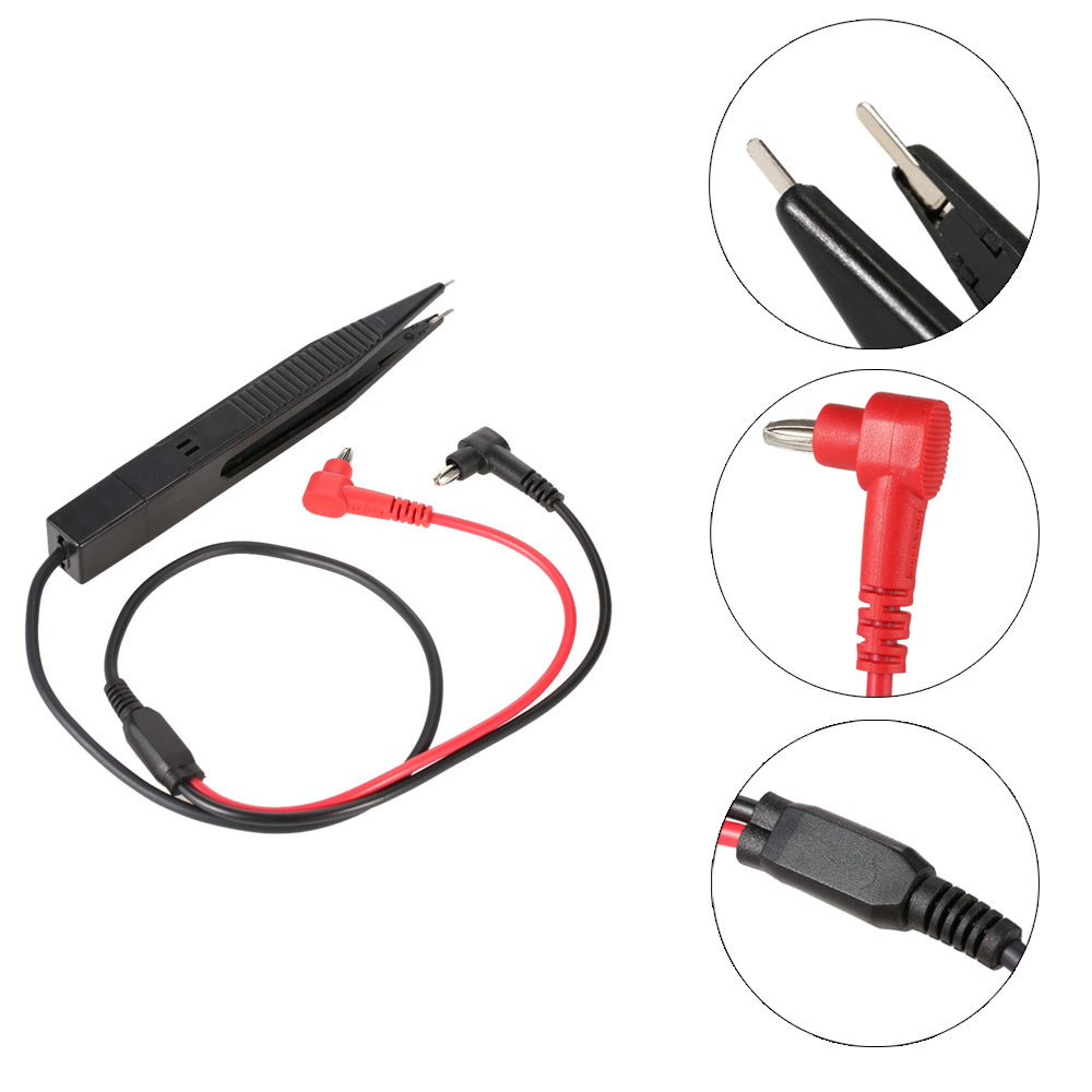 UYIGAO Brand New Handheld SMD Inductor Test Clip Probe Tweezer for Resistor Multimeter Capacitor