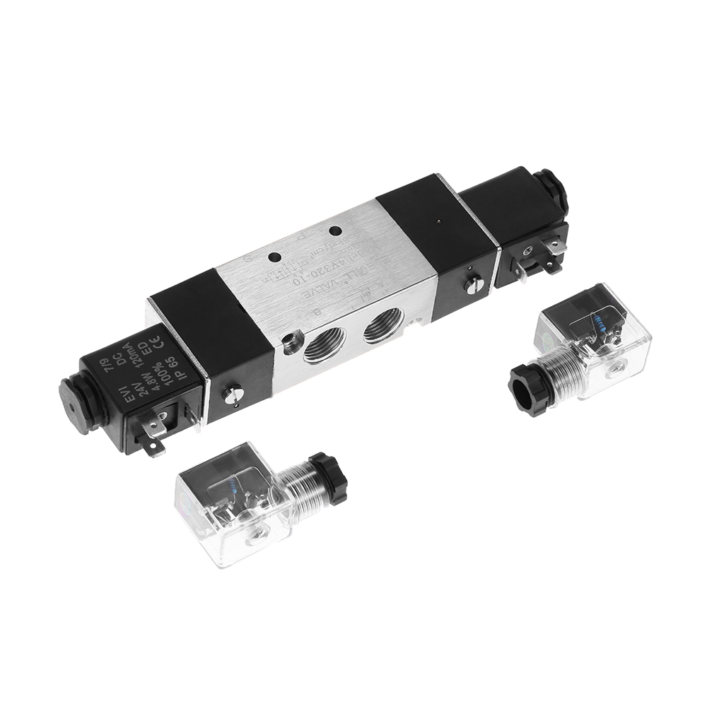 Pneumatic Airtac PT3 8 PT1 4 2 Position 5 Way Electromagnetic Air Solenoid Valves AirTAC Pneumatic Control Valve 12 24 110 220V