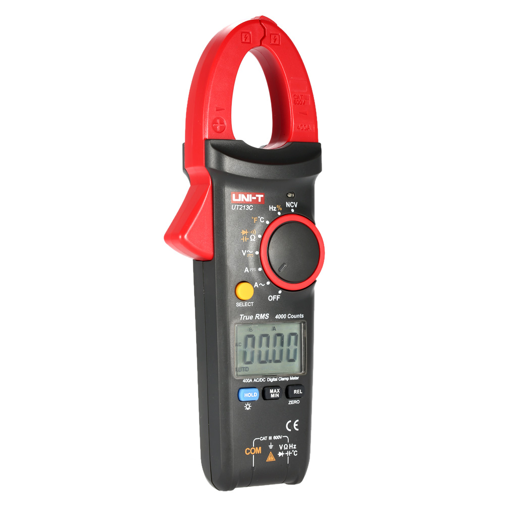 Digital Clamp Meter Professional Multimeter AC DC Voltage Current Resistance Capacitance Diode Continuity NCV Temperature Tester