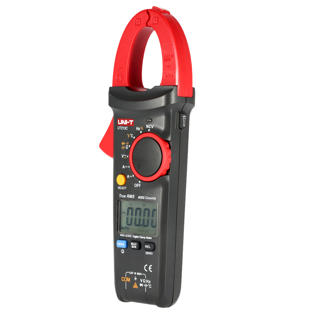 Digital Clamp Meter Professional Multimeter AC DC Voltage Current Resistance Capacitance Diode Continuity NCV Temperature Tester