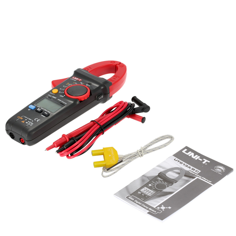 Digital Clamp Meter Professional Multimeter AC DC Voltage Current Resistance Capacitance Diode Continuity NCV Temperature Tester