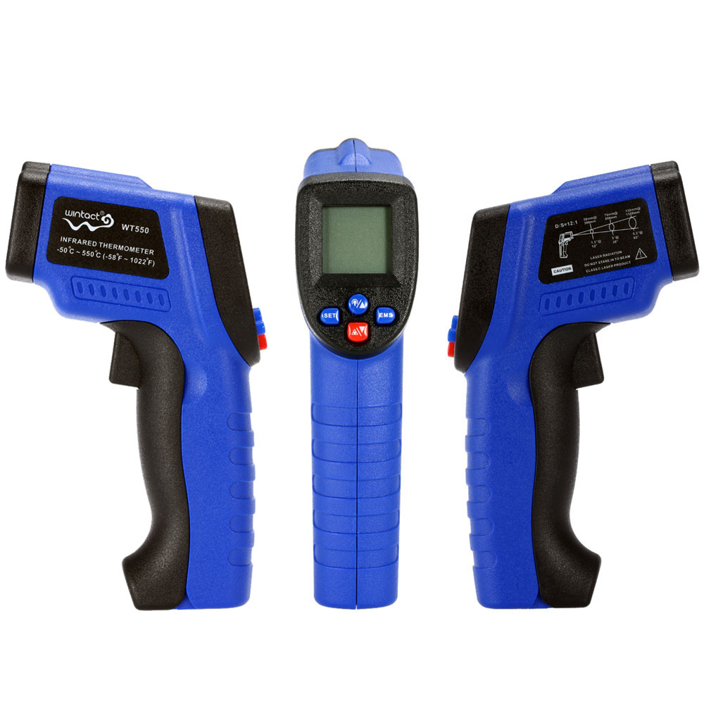 Handheld Digital Laser IR Infrared Thermometer Non Contact Laser termometro Temperature Tester diagnostic tool Pyrometer 50~550C