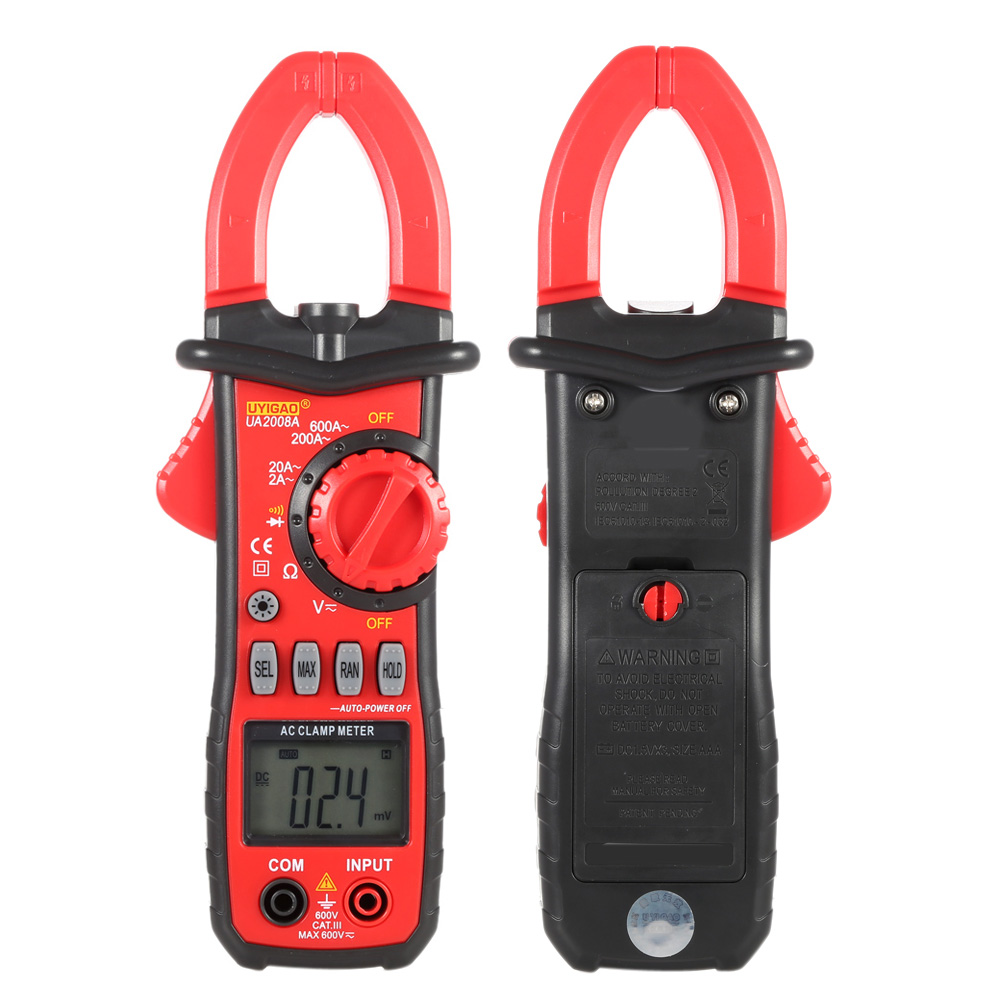 Handheld Digital Diagnostic tool LCD Clamp Meter Multimeter DC AC Voltage AC Current Tongs Resistance Diode Continuity Tester