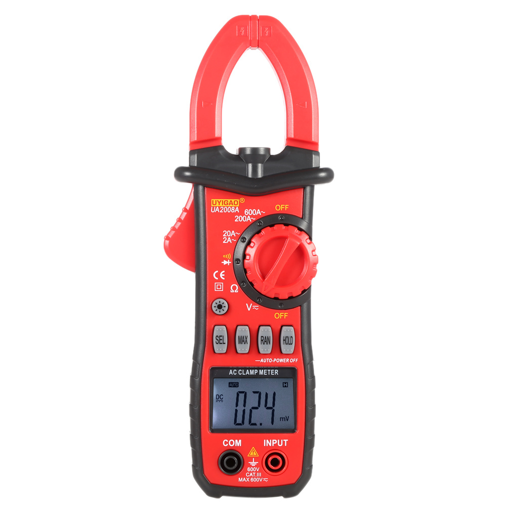 Handheld Digital Diagnostic tool LCD Clamp Meter Multimeter DC AC Voltage AC Current Tongs Resistance Diode Continuity Tester