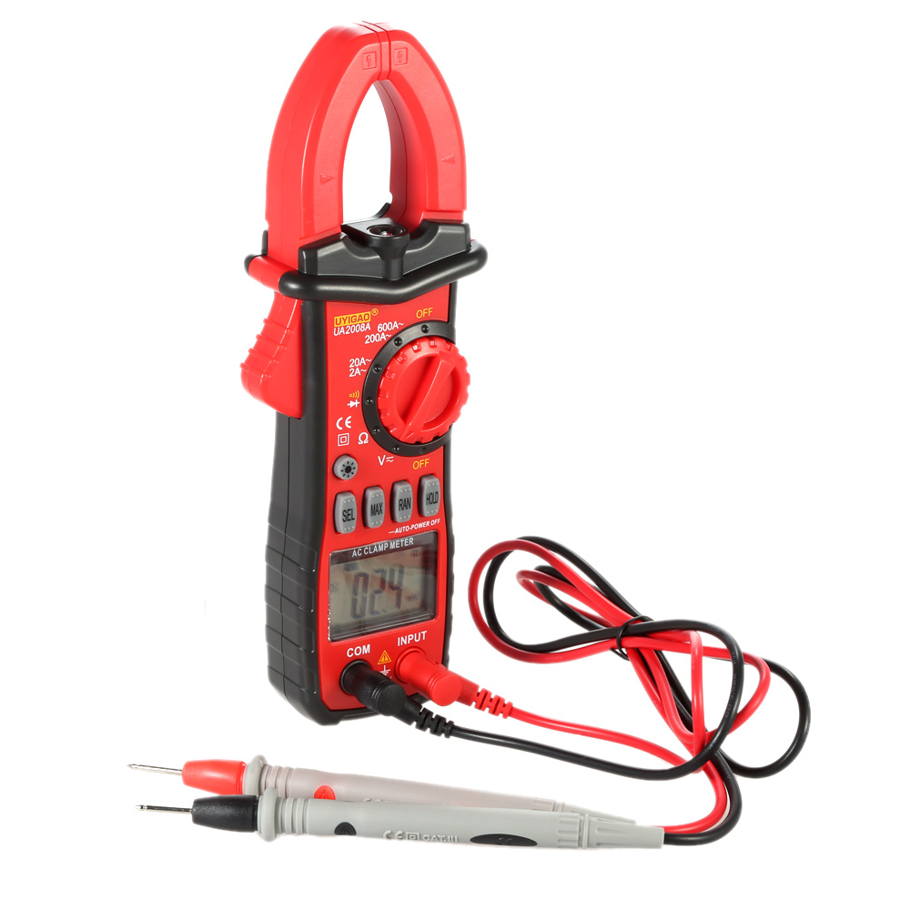 Handheld Digital Diagnostic tool LCD Clamp Meter Multimeter DC AC Voltage AC Current Tongs Resistance Diode Continuity Tester