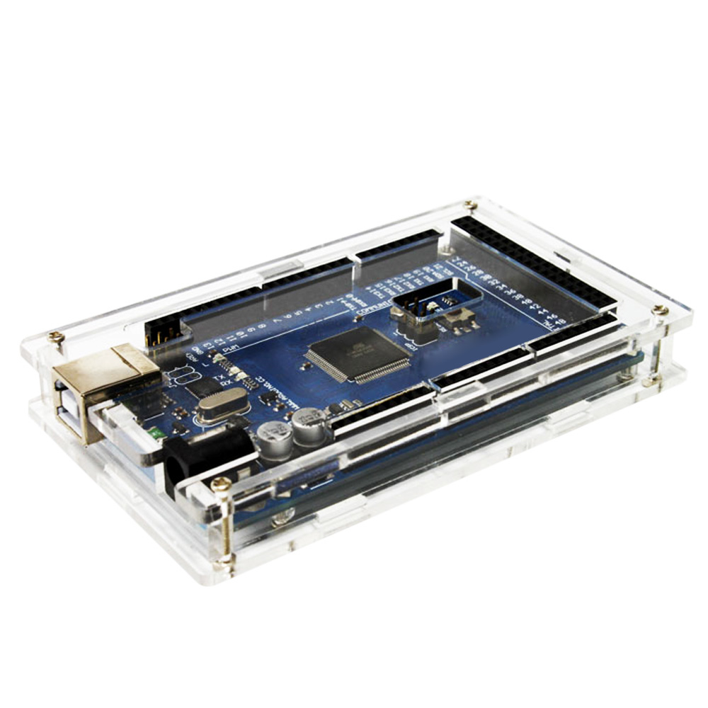 Fine Demoboard Shell DIY Kit Transparent Acrylic Protective Case for Arduino MEGA2560 R3 DIY Module Board Demoboard Shell
