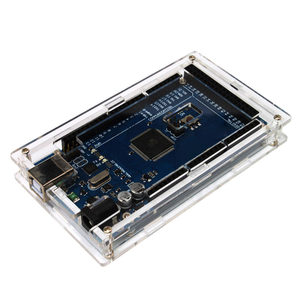 Fine Demoboard Shell DIY Kit Transparent Acrylic Protective Case for Arduino MEGA2560 R3 DIY Module Board Demoboard Shell
